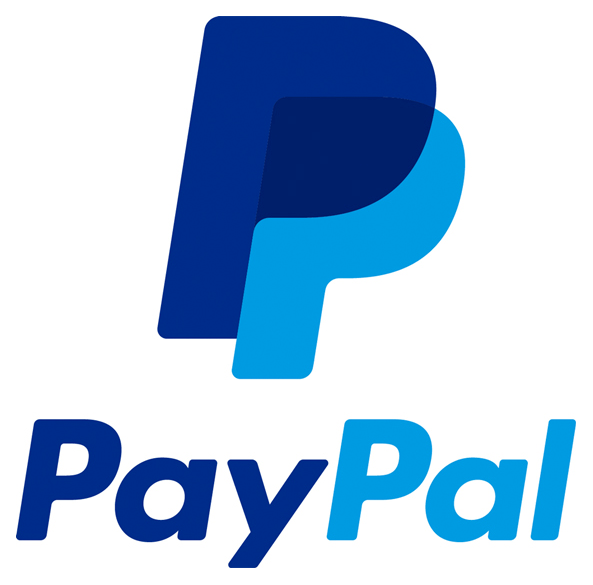 PayPal-Logo in dunkelblau und hellblau auf weißem Hintergrund